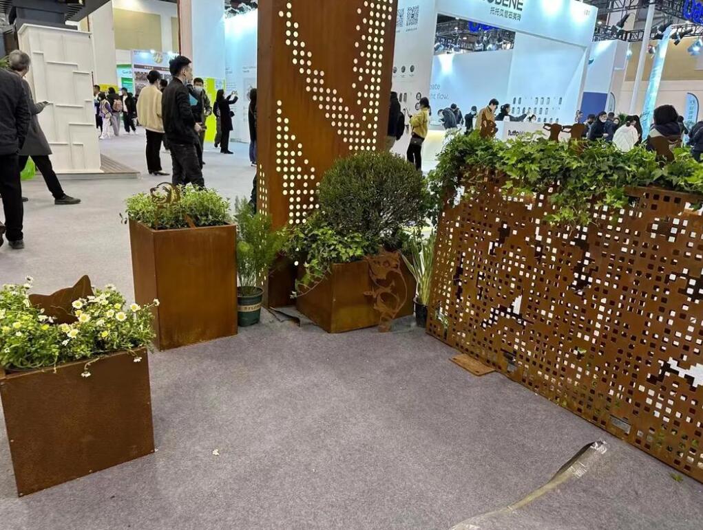 洛隆耐候钢花箱