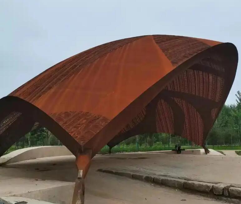 洛隆耐候钢幕墙案例